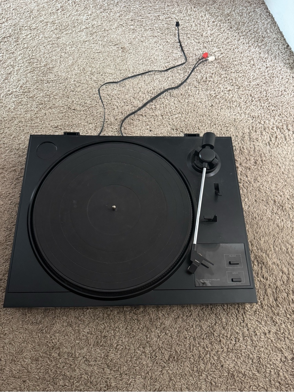 Sony Turntable Record Player – Vintage Style Audio System (Untested)